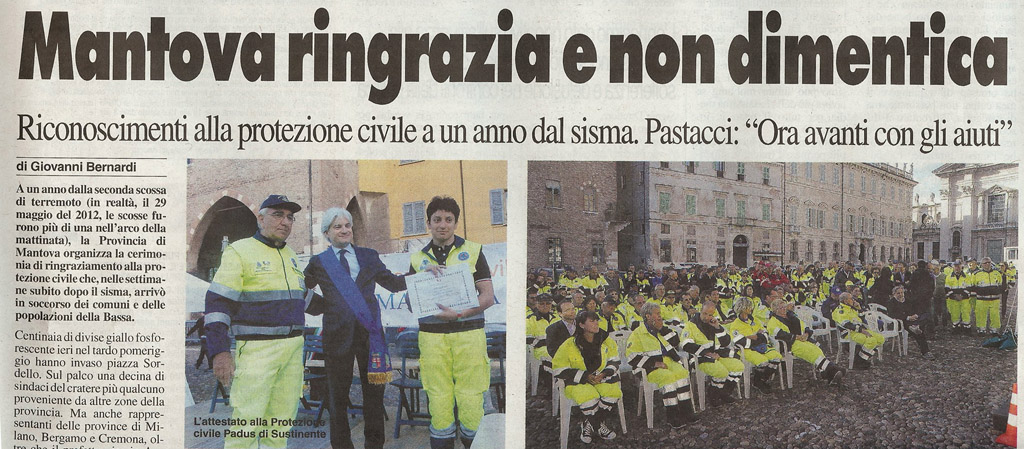 Padus targa riconoscimento